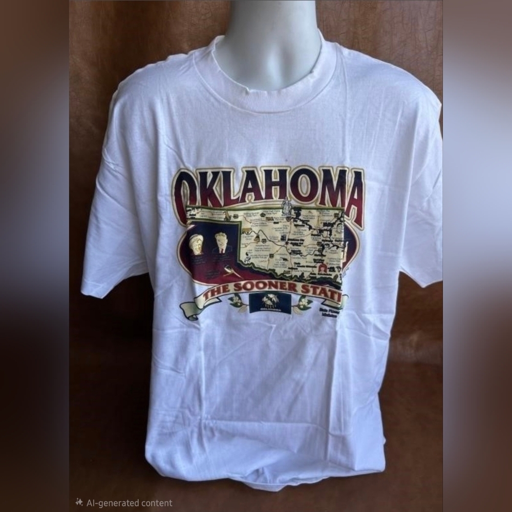Vintage Oklahoma Sooners 80s Graphic Fruit In The Loop T Shirt 2XL Made In USA